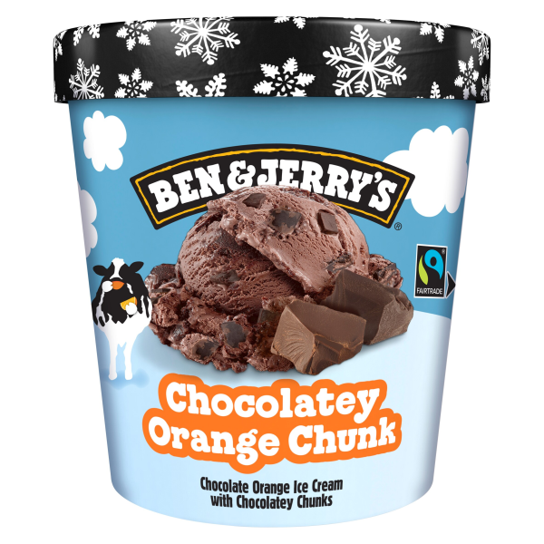Ben & Jerry's Ice Cream Tub Chocolatey Orange Chunk 465ml - We Get