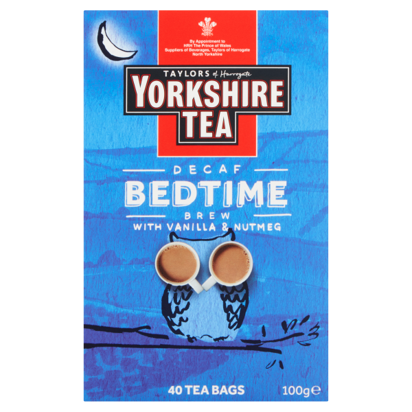 Taylors of Harrogate Yorkshire Tea Decaf Bedtime Brew 40 Tea Bags 100g