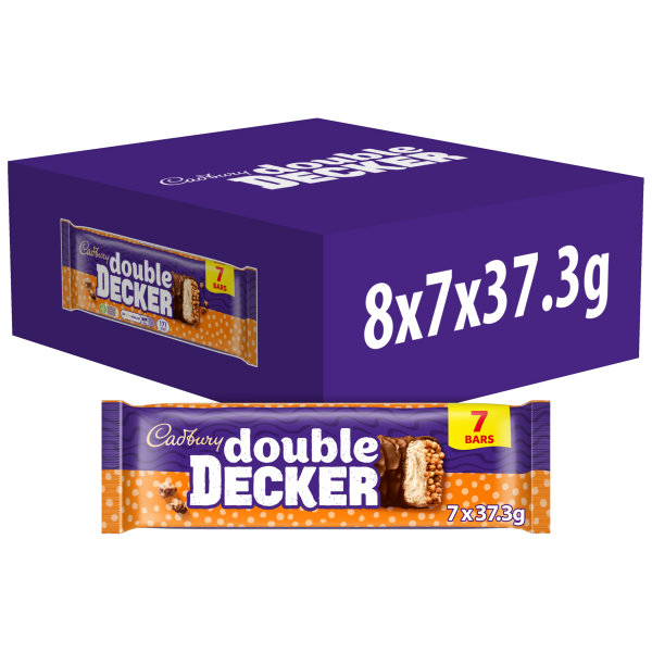 Cadbury Double Decker Chocolate Bar 7x37.3g (261.1g)
