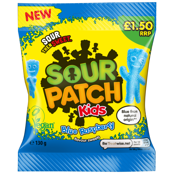 Sour Patch Kids Blue Raspberry Candy Pm £1.50 130g