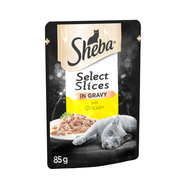 Sheba Fine Flakes Cat Food Pouches Fish in Gravy 12x85g