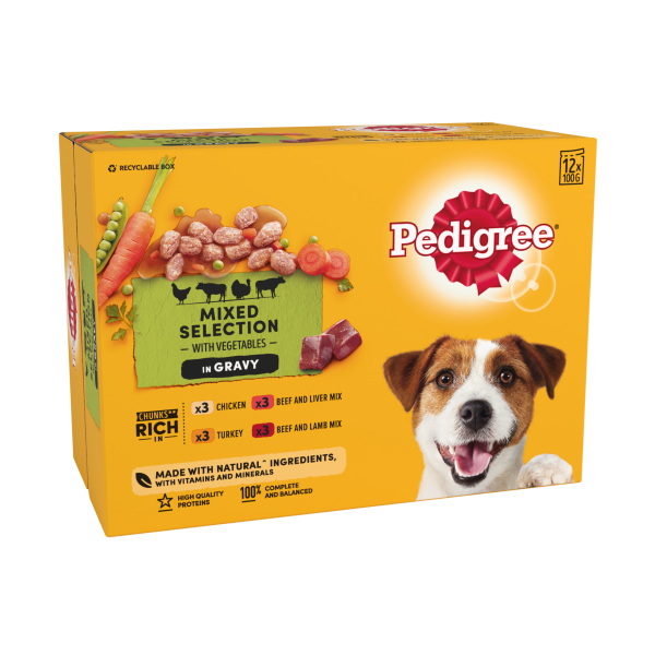 Pedigree Puppy Wet Dog Food Pouches Mixed in Jelly 12 x 100g - We Get