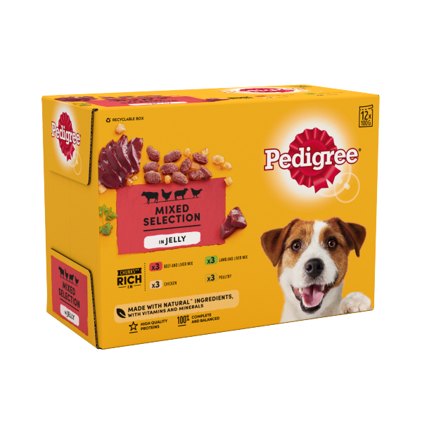 Pedigree dog 2024 food packets