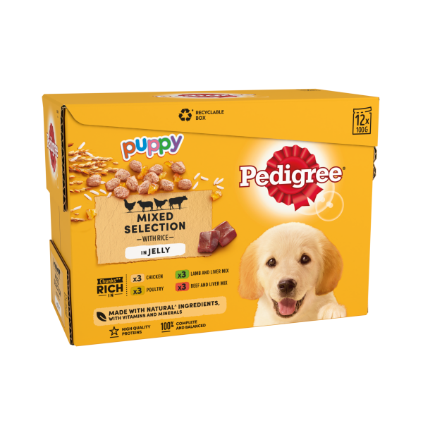 Pedigree dog food clearance sachets