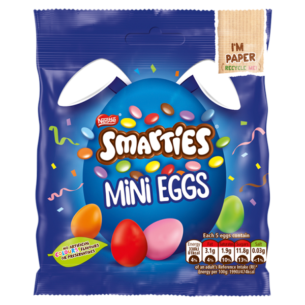 Smarties Milk Chocolate Mini Eggs Sharing Bag 80g We Get Any Stock