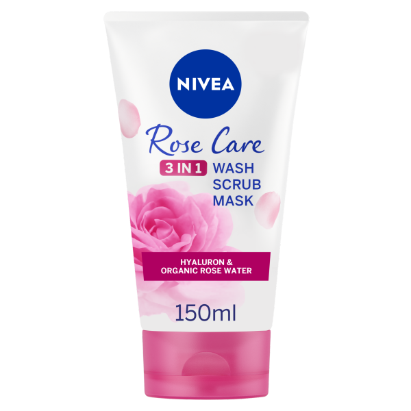 Nivea Rose 3in1 Face Scrub 150ml