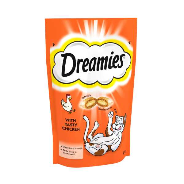 Dreamies Cat Treat Biscuits with Chicken 60g