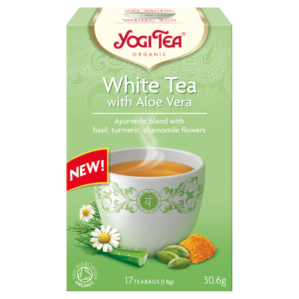 Yogi Tea Organic White Tea with Aloe Vera 17 Tea Bags 30.6g