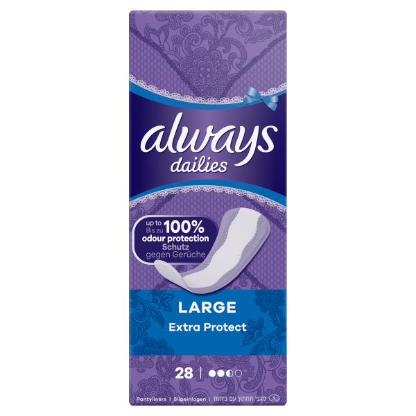 Always Dailies Extra Protect Panty Liners Large x 28 We Get Any Stock