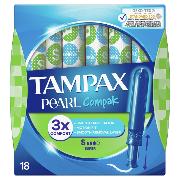 Tampax Pearl Compak Super Tampons With Applicator X 18 We Get Any Stock