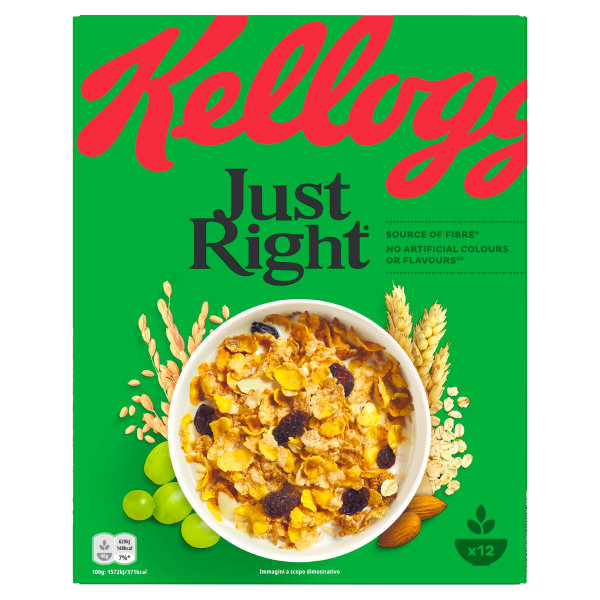 Kellogg's Just Right Cereal 500g We Get Any Stock