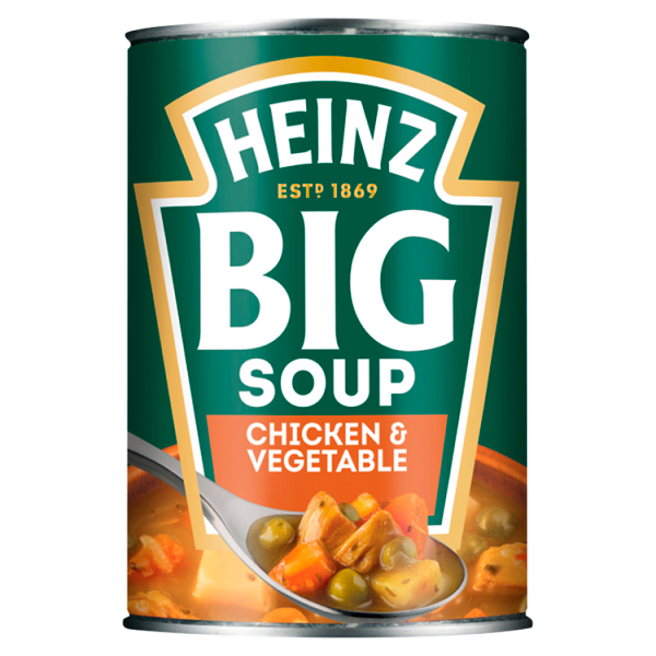 Heinz Big Soup Chicken & Vegetable 400g We Get Any Stock
