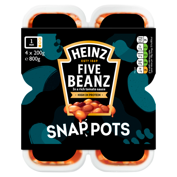Heinz Five Beanz Snap Pots 4 x 200g We Get Any Stock