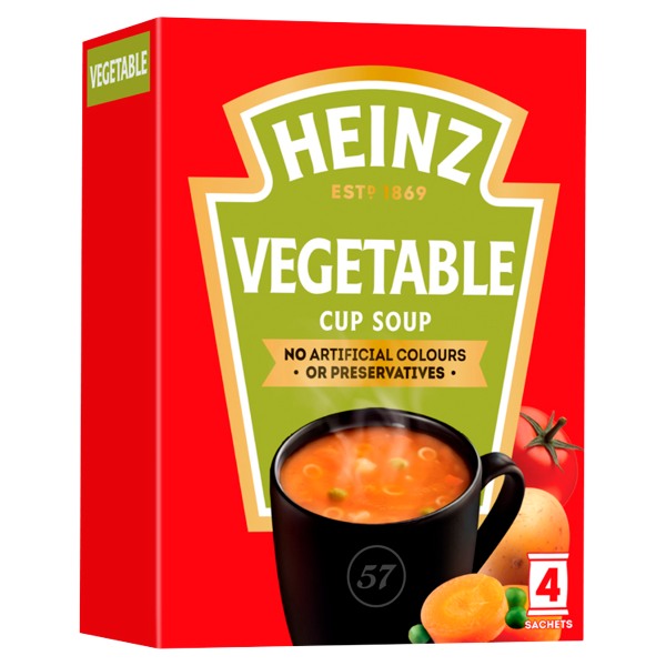 Heinz Vegetable Cup Soup 4 x 19g (76g)
