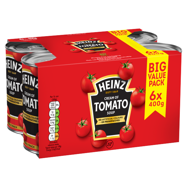 Heinz Classic Cream of Tomato Soup 6 x400g