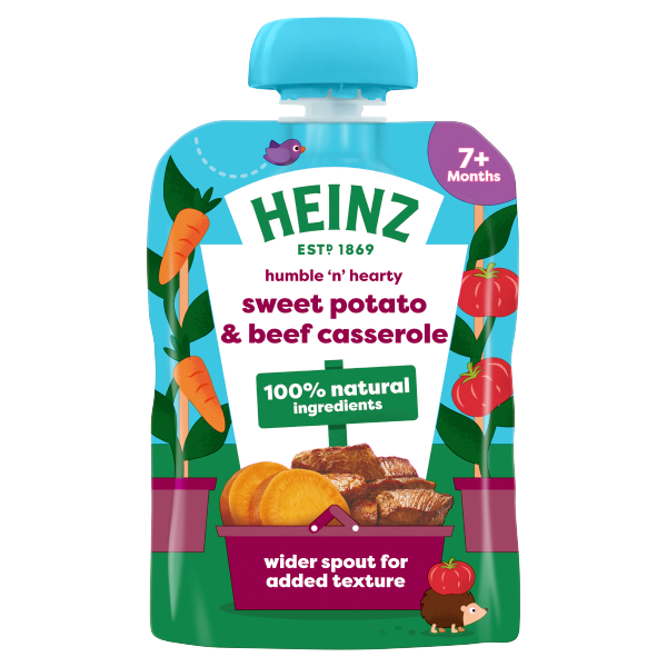 Heinz Sweet Potato & Beef Casserole Pouch 7m+ 130g We Get Any Stock
