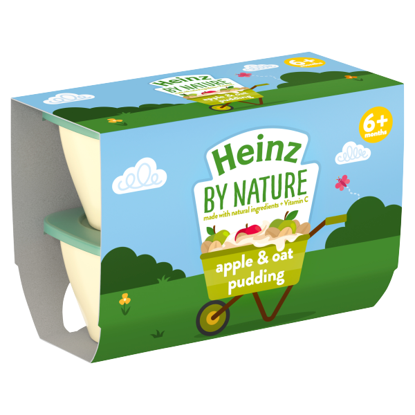 Heinz Apple & Oat Pudding Pot 4 x 100g