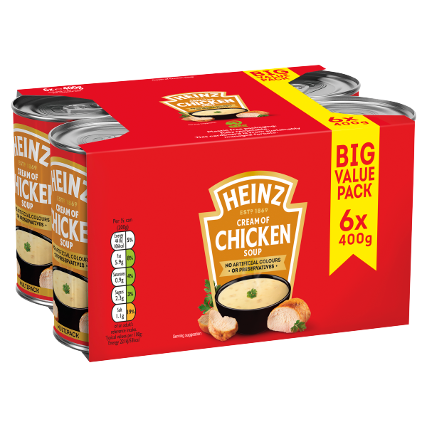 Heinz Cream of Chicken Soup 6 x 400g