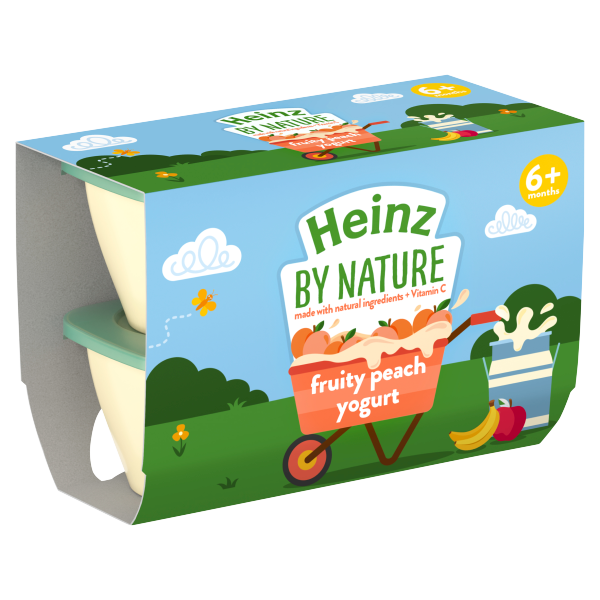 Heinz Fruity Peach Yogurt Pot 4x100g