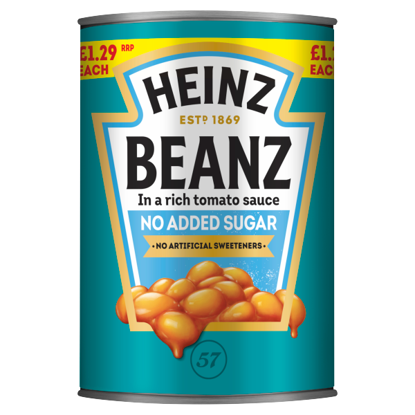 Heinz Baked Beans No Added Sugar PM£1.29 415g We Get Any Stock