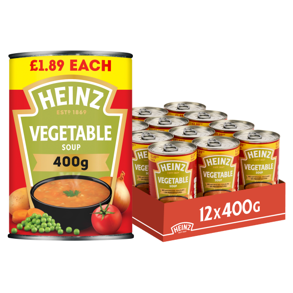Heinz Vegetable Soup Pmp £1.89 400g