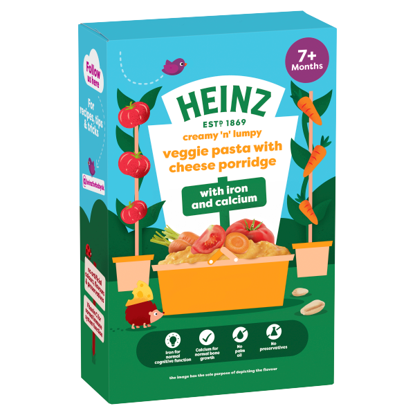 Heinz Veggie Pasta with Cheese Porridge 7+ Months 200g