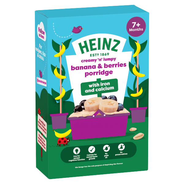 Heinz Banana & Berries Porridge 7+ Months 200g