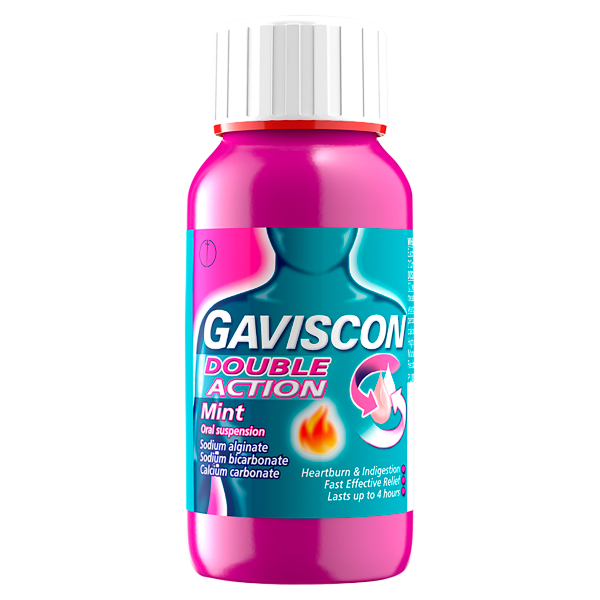 Gaviscon Double Action Heartburn & Indigestion Liquid Mint Flavour 150ml
