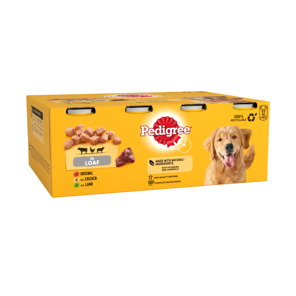 Pedigree Adult Wet Dog Food Tins Mixed in Loaf 12 x 400g We Get Any Stock