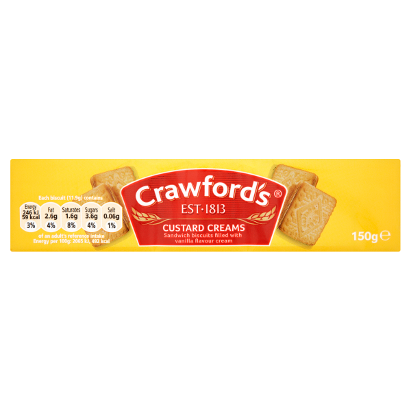 Crawford's Custard Creams Biscuits 150g We Get Any Stock