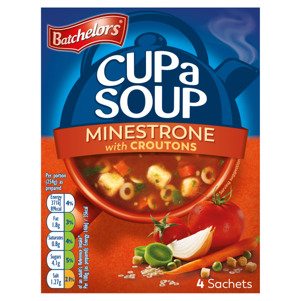 Batchelors Cup a Soup Minestrone with Croutons 4 Sachets 94g