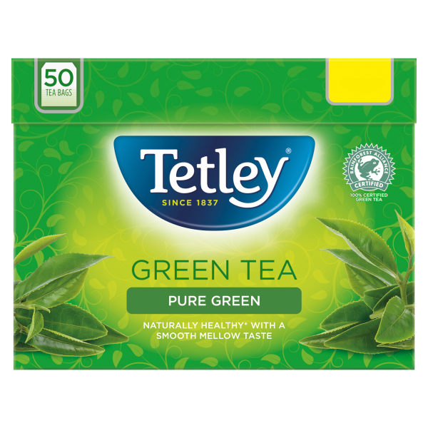 Tetley Green Tea Pure Green 50 Tea Bags 100g