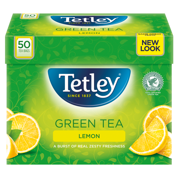 Tetley Green Tea Lemon Tea Bags x50
