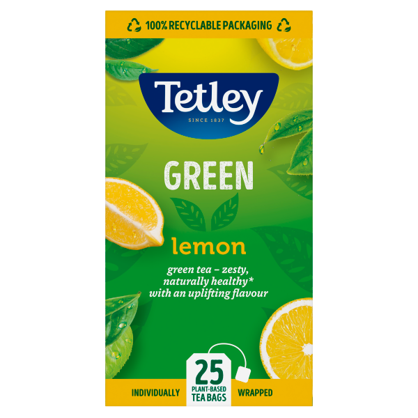 Tetley Green Lemon 25s