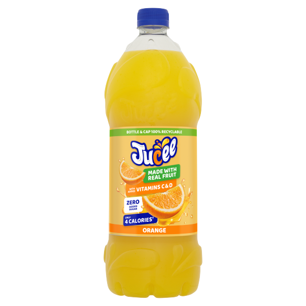 Jucee No Added Sugar Orange Squash 1.5 Litre