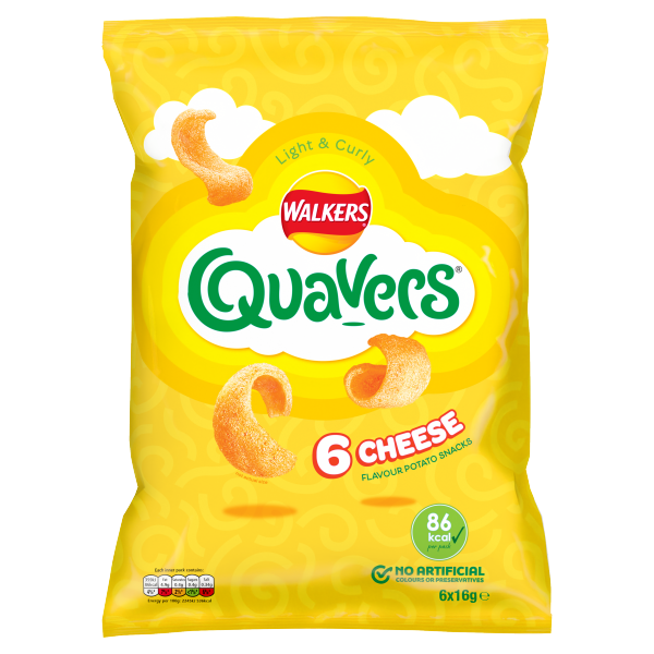 Walkers Quavers Cheese Multipack Snacks 6x16g We Get Any Stock