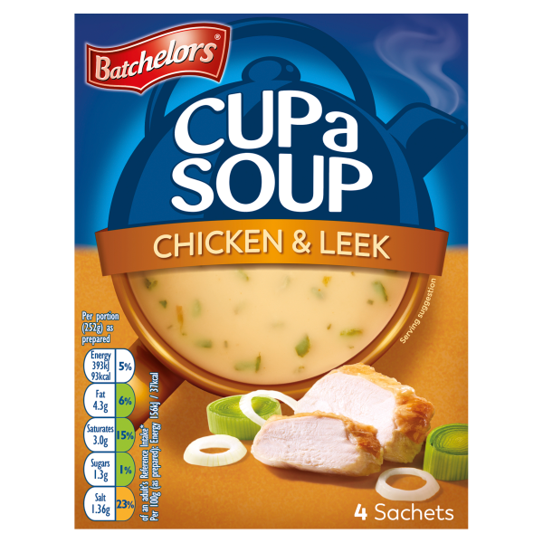 Batchelors Cup a Soup Chicken & Leek 4 Sachets 86g