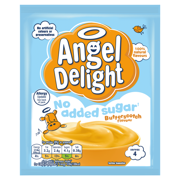 Angel Delight Butterscotch No Added Sugar Instant Dessert 47g