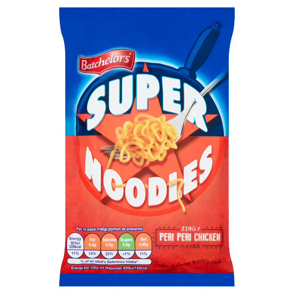 Batchelors Super Noodles Zingy Peri Peri Chicken Flavour 90g