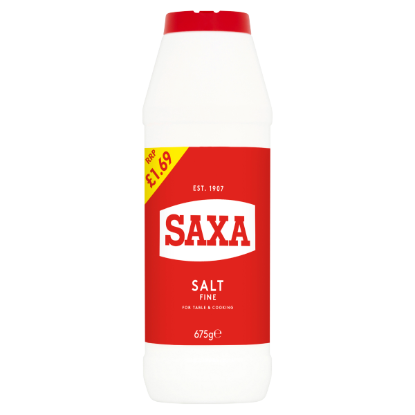 Saxa Table Salt Pmp £1.69 675g We Get Any Stock