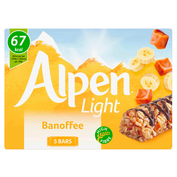 Alpen Light Cereal Bars Banoffee 95g