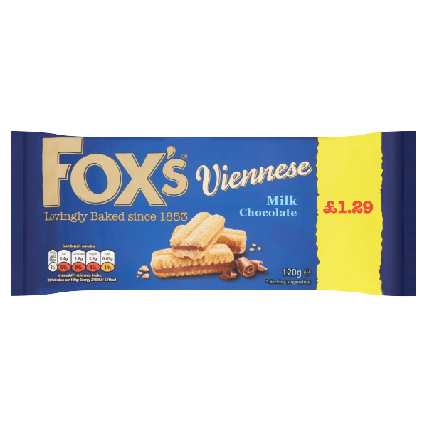 Fox's Viennese Milk Chocolate 120g - We Get Any Stock