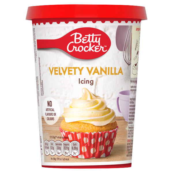 Betty Crocker Velvety Vanilla Icing 400g