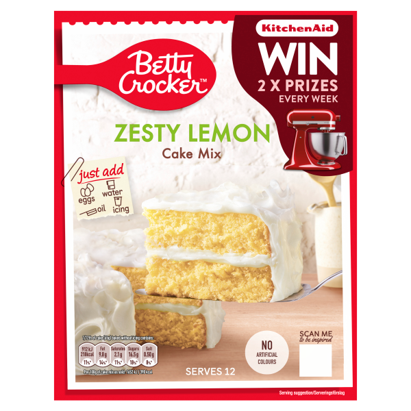Betty Crocker Zesty Lemon Cake Mix 425g