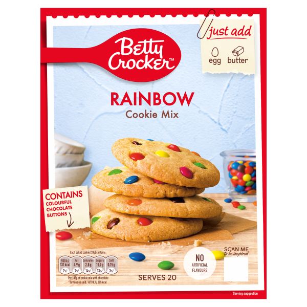 Betty Crocker Rainbow Cookie Mix 495g