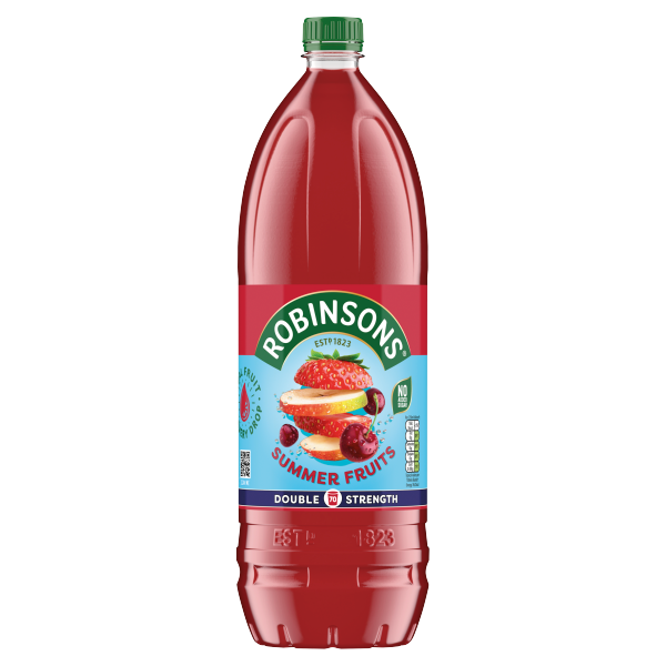 Robinsons Double Strength Summer Fruits No Added Sugar Fruit Squash 1.75L