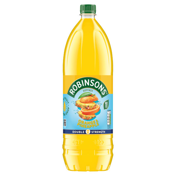 Robinsons Double Strength Orange & Pineapple No Added Sugar Fruit Squash 1.75 L