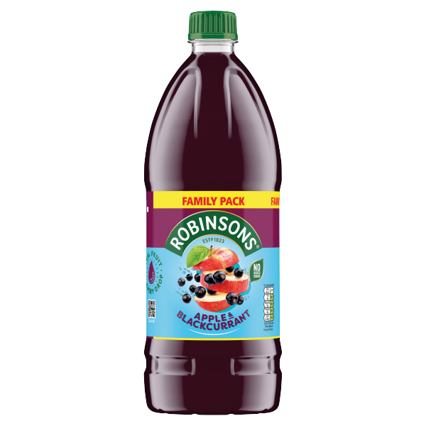 Robinsons Apple & Blackcurrant No Added Sugar Squash 2L