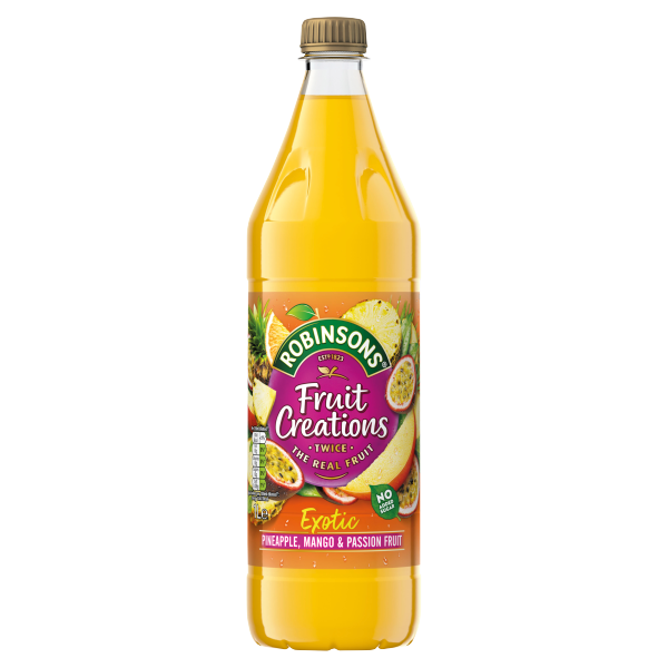 Robinsons Fruit Creations Pineapple, Mango & Passion Fruit Squash 1L