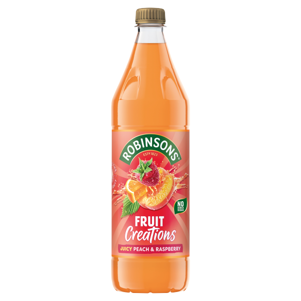 Robinsons Fruit Creations Peach & Raspberry Squash 1L
